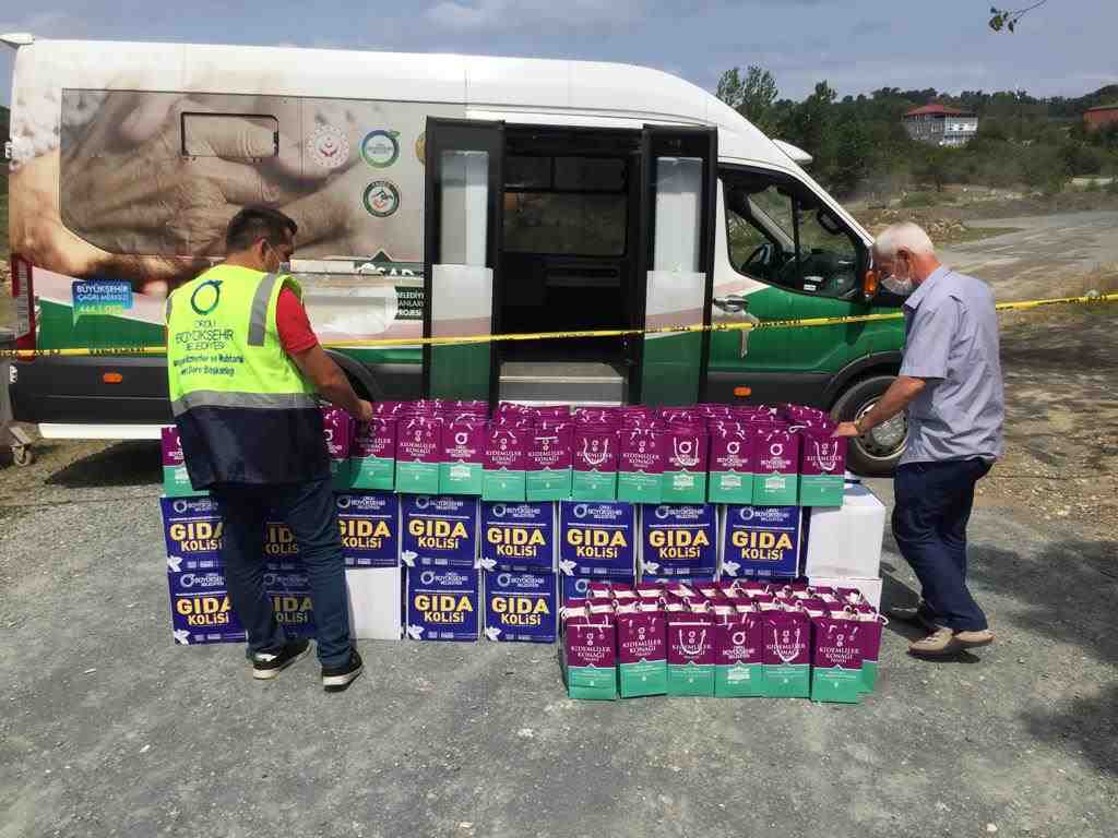 KARANTİNA BÖLGELERİNE YARDIMLAR BÜYÜKŞEHİRDEN